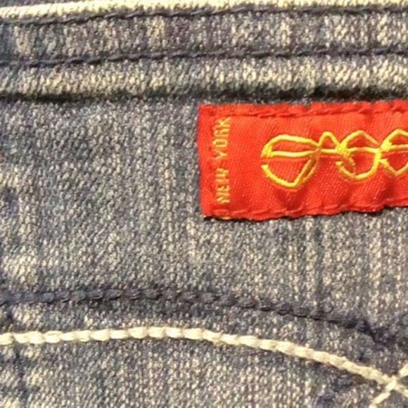 Sasson Ooh La La Straight Leg Hustle Blue Jeans Size 14 - Picture 5 of 10